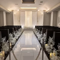 バージンロードも長すぎずよかったです。