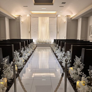 バージンロードも長すぎずよかったです。|778294さんのGRAN SUITE(グラン スイート)/FIVESTAR WEDDINGの写真(2574769)