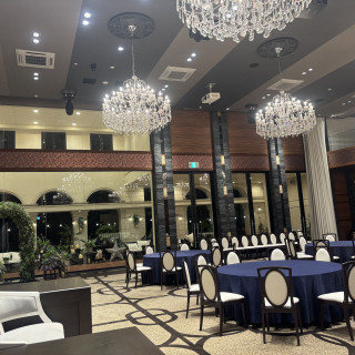 シックな披露宴会場です。