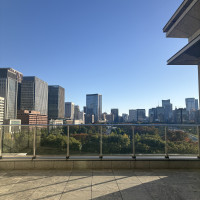 挙式会場横の中庭