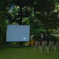 エンドロールムービーをガーデンで流しました！