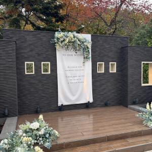 披露宴会場外側のフォトスポット|778347さんのアートグレイス フォレスト迎賓館の写真(2575131)