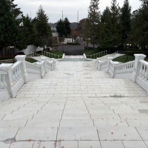 大階段を見下ろした様子|778347さんのアートグレイス フォレスト迎賓館の写真(2575135)