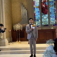 新婦を待つ新郎です！