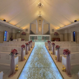 チャペル お花の床がきれいでした。|778381さんのラヴィール岡山の写真(2575162)