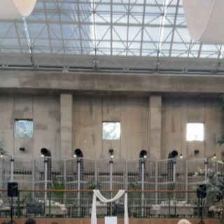 普段カフェのスペースが挙式会場に変わりました