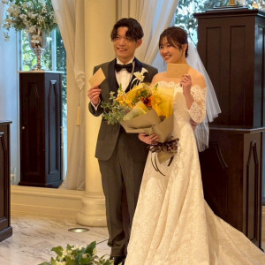 ファーストミートを終え、手紙の交換|778410さんのアクアガーデン迎賓館（沼津）/テイクアンドギヴ・ニーズウェディングの写真(2575341)