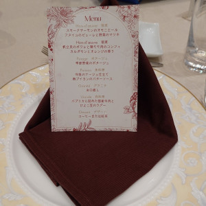 こちらは無課金のプレート。透明の皿にするには五百円課金必須。|778416さんのTHE SEASON'S（ザ・シーズンズ）/テイクアンドギヴ・ニーズウェディングの写真(2575477)