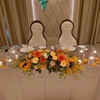 披露宴　新郎新婦卓