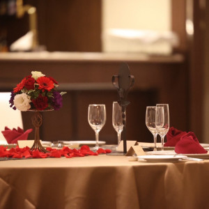 ゲストテーブル|778439さんのアンフェリシオンの写真(2575620)