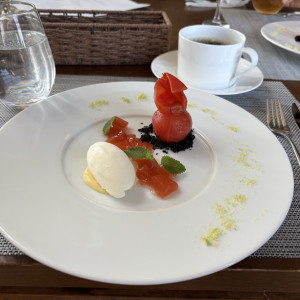 ランチコースで頂いたデザート美味しかったです♡|778454さんのRESTAURANT LUKE with SKY LOUNGE(レストランルーク スカイラウンジ)の写真(2575718)