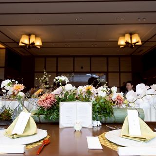 新郎新婦から見た風景です