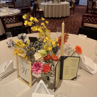 ゲストテーブルの装花です！