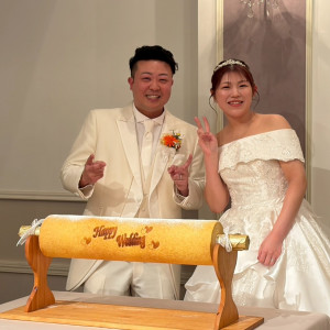 当日用意していただいたバウムクーヘンです！|778522さんのモルトン迎賓館 青森の写真(2576251)