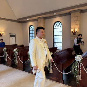 チャペル内のバージンロードです|778522さんのモルトン迎賓館 青森の写真(2576232)