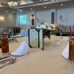 試食会の際の披露宴会場とメニューです！|778522さんのモルトン迎賓館 青森の写真(2576228)