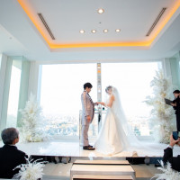 室内チャペルで天気だとロケーションが良いです！