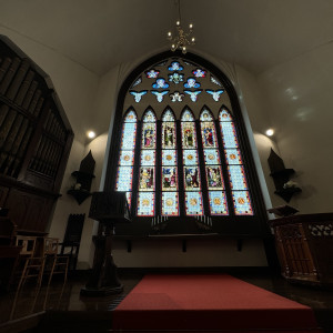 圧巻のスタンドグラス|778602さんのST.MARGARET WEDDING（セント・マーガレット ウエディング）の写真(2576722)