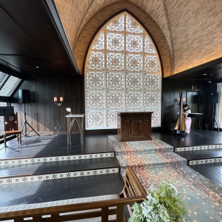 バージンロードがとても綺麗でした!