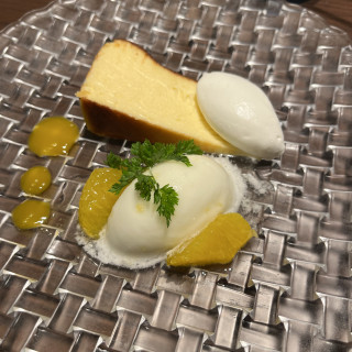 試食でいただいたバスクチーズケーキ