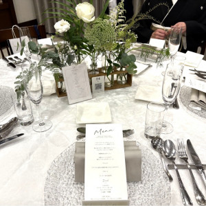 テーブルコーディネート|778740さんの表参道TERRACE/テイクアンドギヴ・ニーズウェディングの写真(2577254)