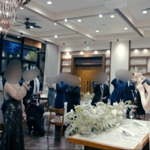 乾杯の様子|778740さんの表参道TERRACE/テイクアンドギヴ・ニーズウェディングの写真(2577251)