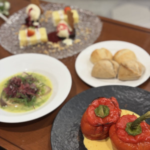 結び後のお食事|778740さんの表参道TERRACE/テイクアンドギヴ・ニーズウェディングの写真(2577253)