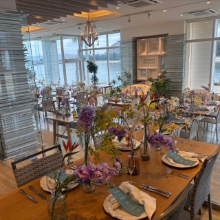 披露宴会場の雰囲気です