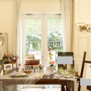 ウェルカムスペース
装飾は自分たちで持ち込みで行いました。|778784さんのENSOLEILLE（アンソレイエ）～VILLAGE WEDDING～の写真(2577578)