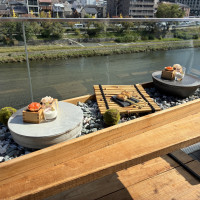 披露宴会場の屋上