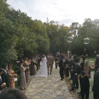 チャペルからガーデンへの移動です。