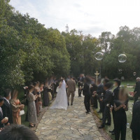 チャペルからガーデンへの移動です。