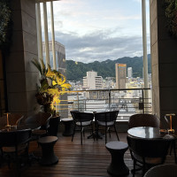 バーから見える景色です。二次会で使う方も多いそうです