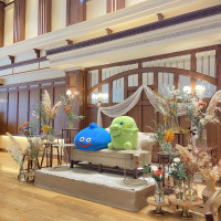 衣装チェンジ中の高砂席
お気に入りのキャラクターのぬいぐるみ