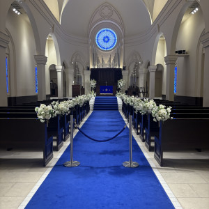 青のバージンロード|778953さんのアニヴェルセル 大阪の写真(2578093)