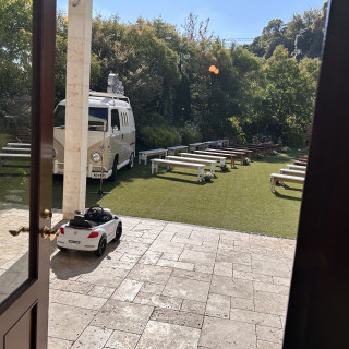 披露宴会場お庭撮影スポット