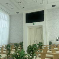 チャペルムービーを流すためのモニター