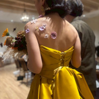 お色直しなの後ろ姿です。