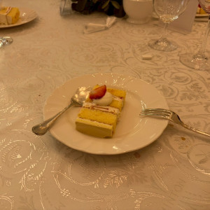 入刀用のケーキもみんなで美味しくいただきました。|779101さんのアールベルアンジェ名古屋の写真(2601260)