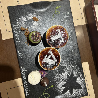 ブライダルフェアでの試食のデザート！！めちゃくちゃ美味。