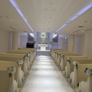 チャペル会場とても綺麗