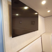 披露宴会場（狭い方）の、モニター