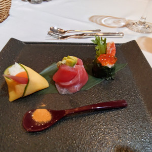 懐石の真鯛の酒蒸しと黒毛和牛のグリエ|779190さんのセントパトリック・チャーチ／ロイヤルホールヨコハマの写真(2597911)