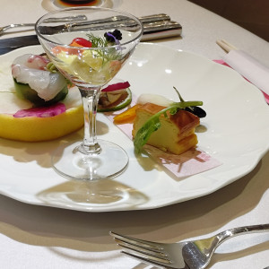 試食のため、複数バージョンの前菜を盛り付けてくださいました|779190さんのセントパトリック・チャーチ／ロイヤルホールヨコハマの写真(2597926)