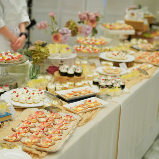 デザートのケーキビュッフェ