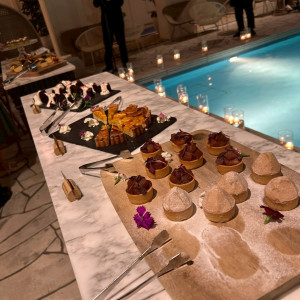 夜のデザートビュッフェ|779241さんのベイサイド迎賓館（神戸）/テイクアンドギヴ・ニーズウェディングの写真(2579127)