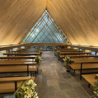 ヒノキで作られたチャペル