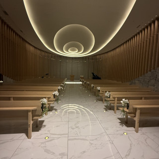 チャペル、外の景色が見える前