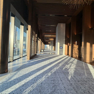 披露宴会場に入る前の通路