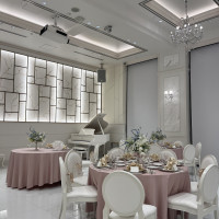 可愛らしい雰囲気の披露宴会場でした。